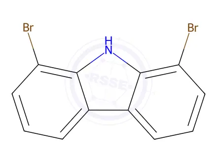 Chemical structure of 1,8-Dibromo-9H-carbazole