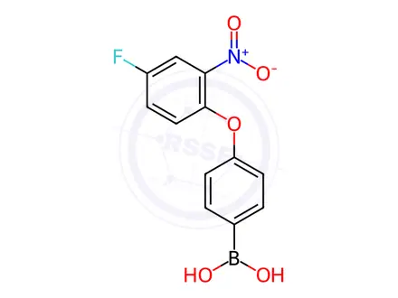 Chemical structure of (4-(4-Fluoro-2-nitrophenoxy)phenyl)boronic acid