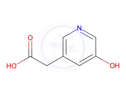 Chemical structure of 2-(5-Hydroxypyridin-3-yl)acetic acid