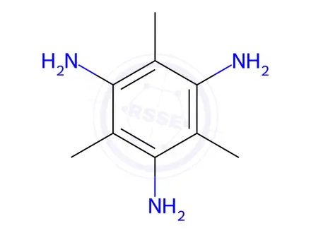 Chemical structure of 2,4,6-Trimethylbenzene-1,3,5-triamine hydrochloride