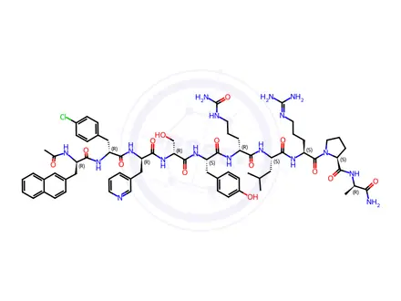 Chemical structure of Cetrorelix Impurity 7