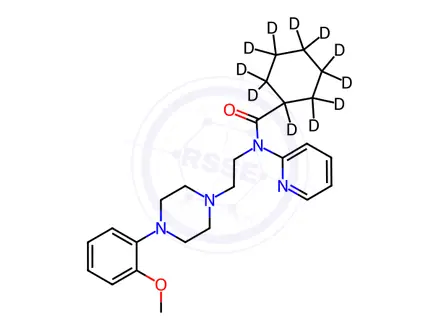 Chemical structure of WAY 100635-d11 Hydrochloride
