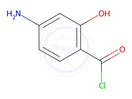Chemical structure of Benzoyl chloride, 4-aMino-2-hydroxy-