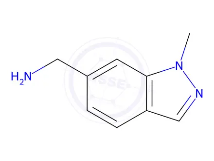 Chemical structure of 1-Methyl-1H-indazole-6-methanamine