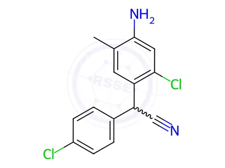 Chemical structure of Closantel Impurity 2 (Closantel Sodium Dihydrate EP Impurity B) (Mixture of Enantiomers)