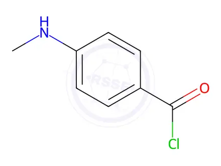 Chemical structure of Benzoyl chloride, 4-(methylamino)-(9CI)