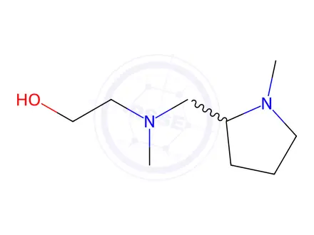 Chemical structure of 2-(Methyl((1-methylpyrrolidin-2-yl)methyl)amino)ethanol