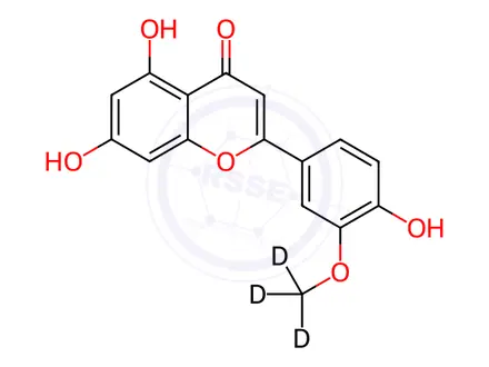Chemical structure of Chrysoeriol-d3