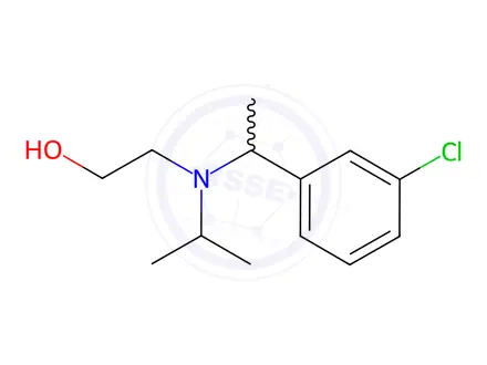 Chemical structure of 2-((1-(3-Chlorophenyl)ethyl)(isopropyl)amino)ethanol