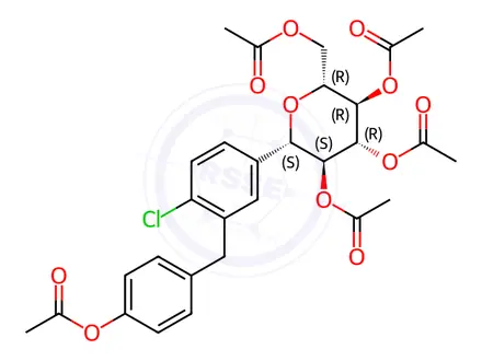 Chemical structure of Dapagliflozin Impurity 42