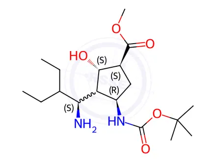 Chemical structure of Peramivir Impurity 12