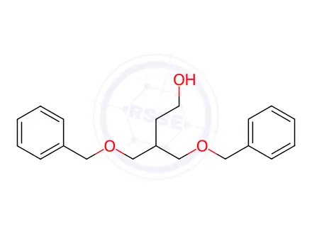 Chemical structure of 4-(Benzyloxy)-3-[(benzyloxy)methyl]-1-butanol