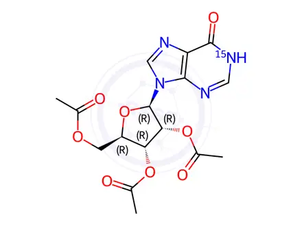 Chemical structure of Adenosine Impurity 38-15N1