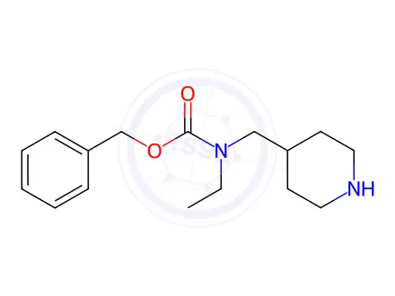 Chemical structure of Benzyl ethyl(piperidin-4-ylmethyl)carbamate