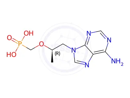 Chemical structure of Tenofovir