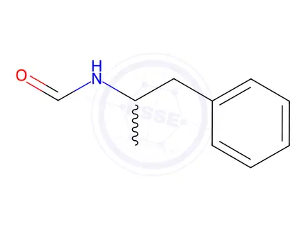 Chemical structure of rac-N-Formylamphetamine