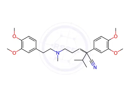 Chemical structure of Verapamil