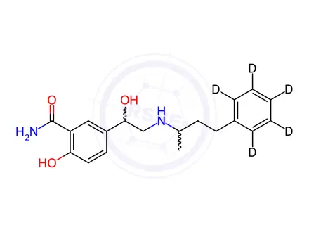 Chemical structure of Labetalol-D5 Hydrochloride