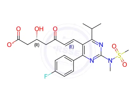 Chemical structure of Rosuvastatin EP Impurity C (Sodium Salt)