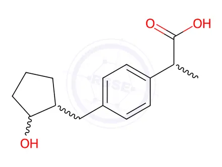 Chemical structure of Loxoprofen Impurity J