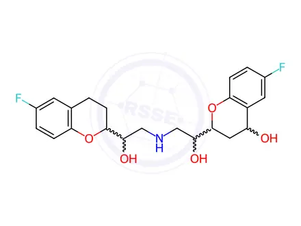 Chemical structure of 4-Hydroxy Nebivolol Hydrochloride