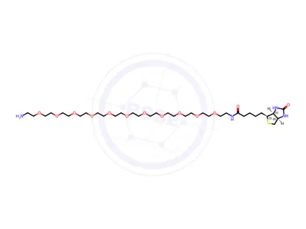 Chemical structure of Biotin-PEG11-amine
