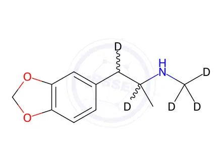 Chemical structure of MDMA D5