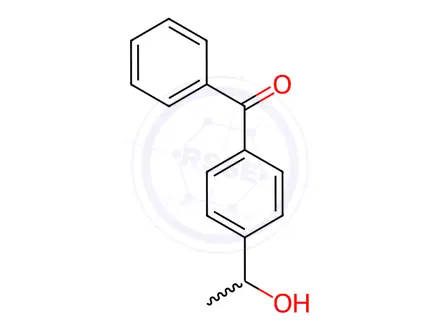 Chemical structure of (4-(1-Hydroxyethyl)phenyl)(phenyl)methanone