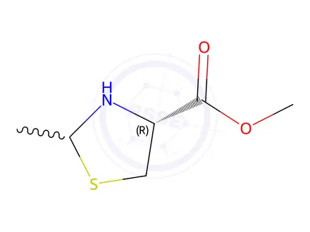 Chemical structure of (4R)-Methyl 2-methylthiazolidine-4-carboxylate