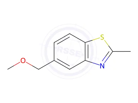 Chemical structure of Benzothiazole, 5-(methoxymethyl)-2-methyl-(6CI)