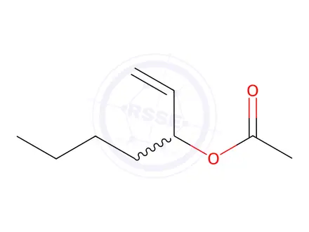 Chemical structure of 1-vinylpentyl acetate
