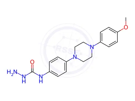 Chemical structure of Itraconazole Methoxy Hydrazinyl Impurity