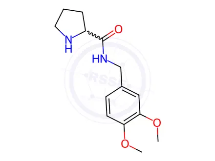 Chemical structure of PYRROLIDINE-2-CARBOXYLIC ACID 3,4-DIMETHOXY-BENZYLAMIDE