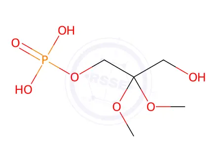 Chemical structure of DIHYDROXYACETONE PHOSPHATE DIMETHYL KETAL DI(MONOCYCLOHEXYLAMMONIUM) SALT: MONOHYDRATE