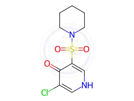Chemical structure of 3-Chloro-5-(piperidin-1-ylsulfonyl)pyridin-4(1H)-one