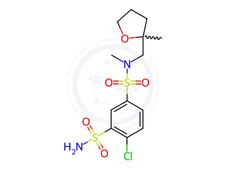 Chemical structure of Mefruside Solution in Methanol