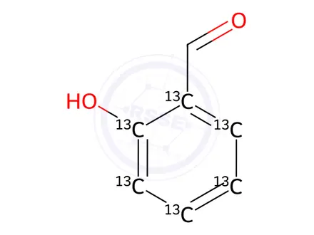 Chemical structure of Salicylaldehyde-13C6