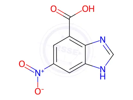 Chemical structure of 6-Nitro-1H-benzo[d]imidazole-4-carboxylic acid