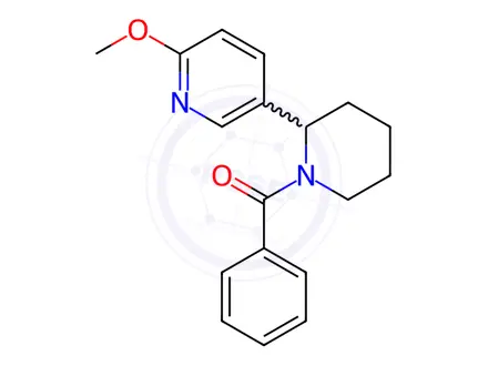 Chemical structure of (2-(6-Methoxypyridin-3-yl)piperidin-1-yl)(phenyl)methanone