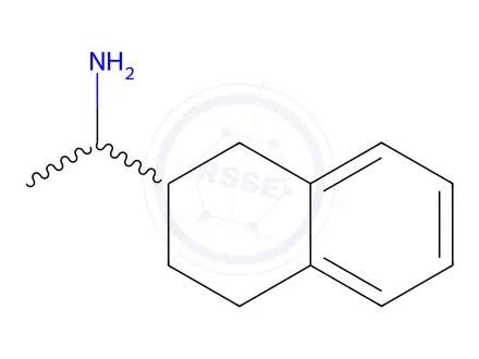Chemical structure of 1-(1,2,3,4-Tetrahydronaphthalen-2-yl)ethan-1-amine