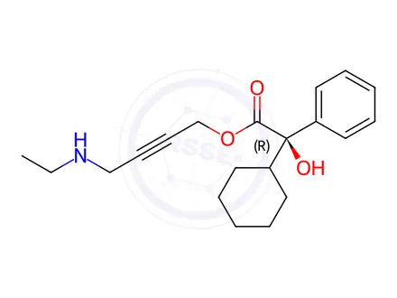 Chemical structure of (R)-N-Desethyl Oxybutynin Hydrochloride