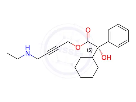 Chemical structure of (S)-N-Desethyl Oxybutynin Hydrochloride