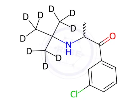 Chemical structure of Bupropion-d9