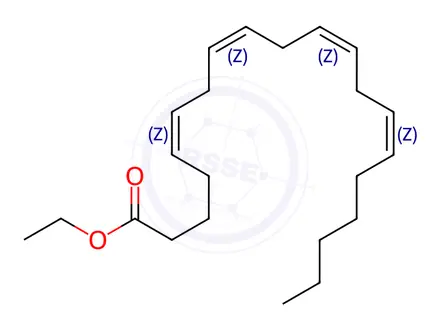 Chemical structure of Ethyl cis-5,8,11,14-Eicosatetraenoate(C20:4)