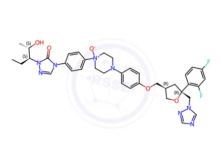 Chemical structure of Posaconazole N-Oxide Impurity 3