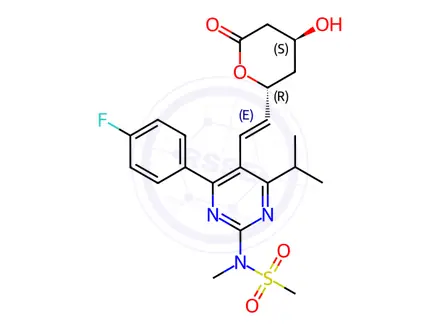 Chemical structure of Ent-Rosuvastatin Lactone