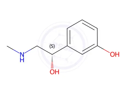 Chemical structure of Phenylephrine Hydrochloride Impurity 19 Monomer ((S)-Phenylephrine)