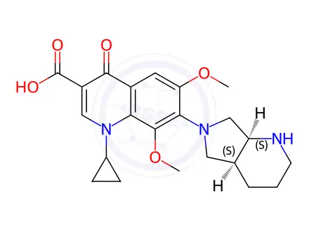 Chemical structure of Moxifloxacin EP Impurity B