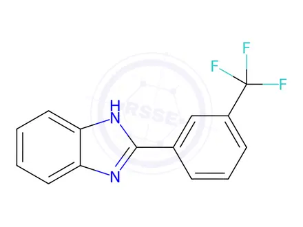 Chemical structure of 2-[3-(Trifluoromethyl)phenyl]-1H-benzimidazole