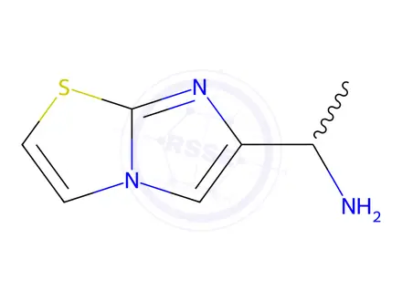 Chemical structure of (1-Imidazo[2,1-b][1,3]thiazol-6-ylethyl)amine Dihydrochloride